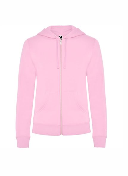 Bluza damska z kapturem pink 6425